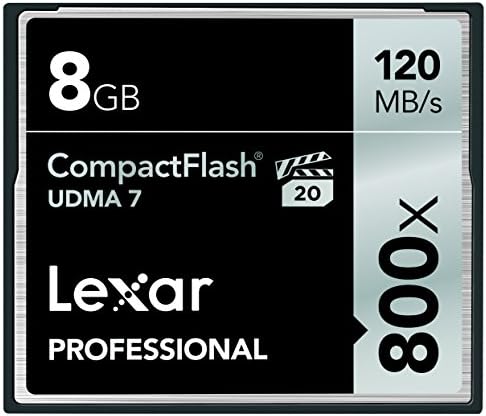 Lexar Professional 800x 8GB VPG - 20 Compactflash Картичка w/Бесплатно Спасување На Слики 5 Софтвер LCF8GBCRBNA800