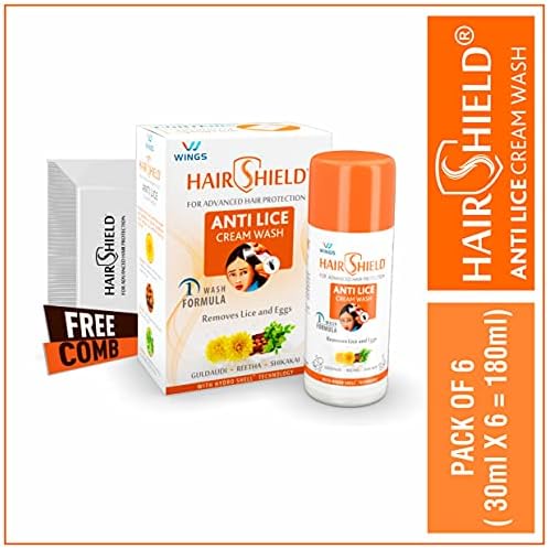 HairShield HairShield анти -вошки крем миење 30 ml x пакет од 6