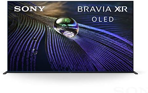 Sony A90J 55 инчи ТВ: Bravia XR OLED 4K Ultra HD Smart Google TV со компатибилност на Alexa XR55A90J- 2021 Model & Sony UBP- X700M 4K Ultra