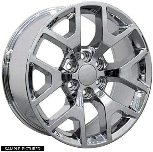 ОЕ Wheels LLC 20 инчен раб се вклопува во GMC Sierra Soneycomb Wheel CV92 20X9 Chrome Wheel Hollander 5656