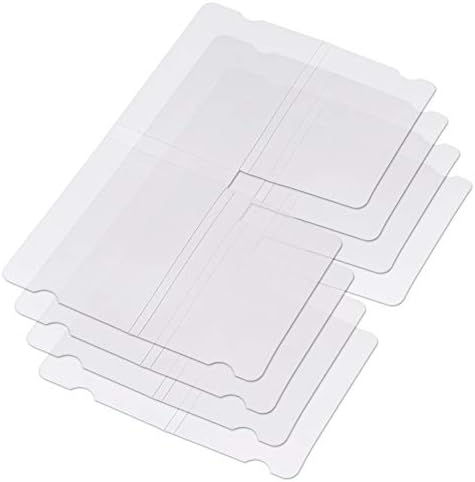 Пандахал 20 парчиња преклопен пластичен клип за складирање 7.3x2.3 инчи Транспарентен папка за чувари на еднократно употреба