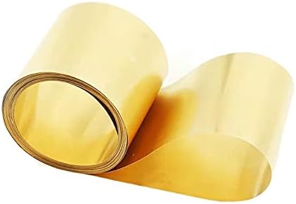 0,01мм до 0,1мм дебела 1 метар/ролна тенка месинг лента за лента златен филм со висока чистота месинг плоча за фолија H62