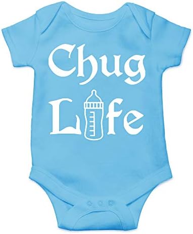 Cbtwear Chug Life - Смешно пиење облека за пријатели - слатко новороденче едно парче бебешко тело