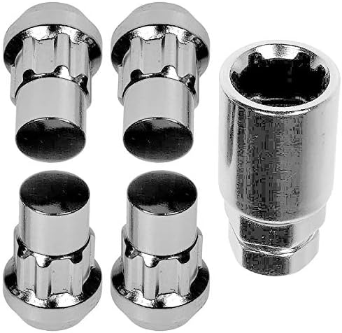 Apdty 142133 LUG NUT заклучување на хромот Acorn Set M14-1,50