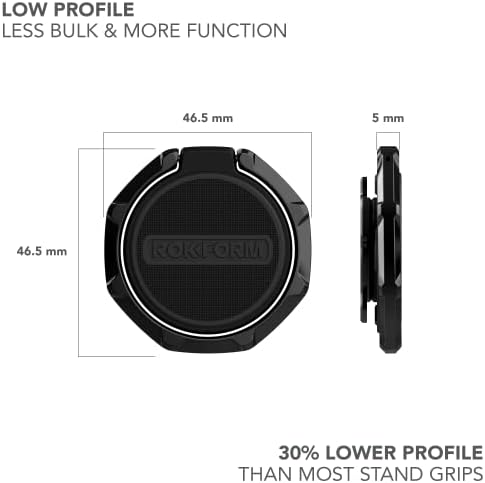 Rokform-Магнетни Спорт Прстен Зафат и Штанд, Тенки Метални Држач Мобилен Телефон Прстен, Специјално Дизајниран За rokform iPhone &засилувач;