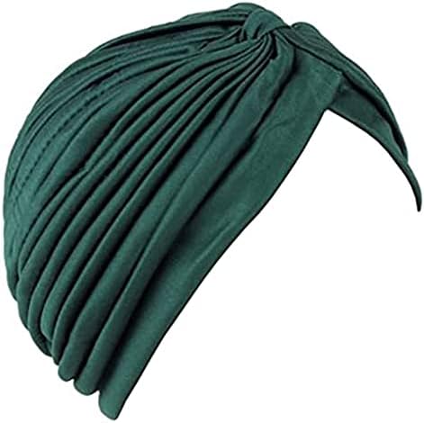 Женска Возбуда Африканска капа Турбан Цветни Капачиња Плетени Облоги За Глава На Турбан Шамија Рак Капа За Спиење Гроздобер Лента