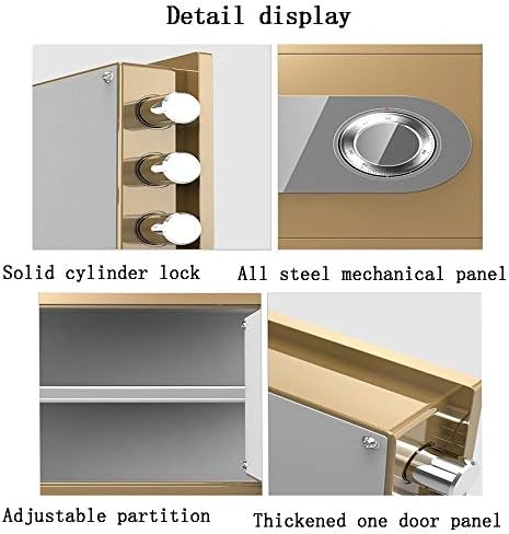ЗКФ Безбедносни Сефови Механички Безбедносни Сефови, Огноотпорен Депозит Кутија За Домаќинство Вклучува Клучеви Канцеларија Хотел