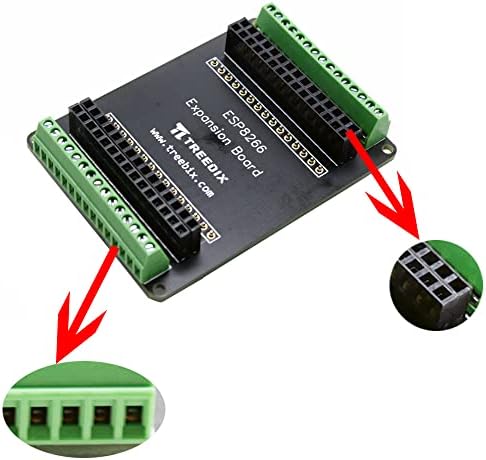 Treedix ESP8266 Одбор за проширување на табли за развод на одборот GPIO Board Излегува IO 1 на 2 за Одбор за развој на ESP8266