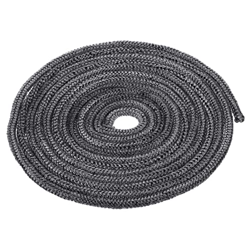 Patikil 13.12ftx0.24inch јаже со фиберглас, тркалезно плетенка јаже со висока температура шпорет заптивка за заптивка за печка