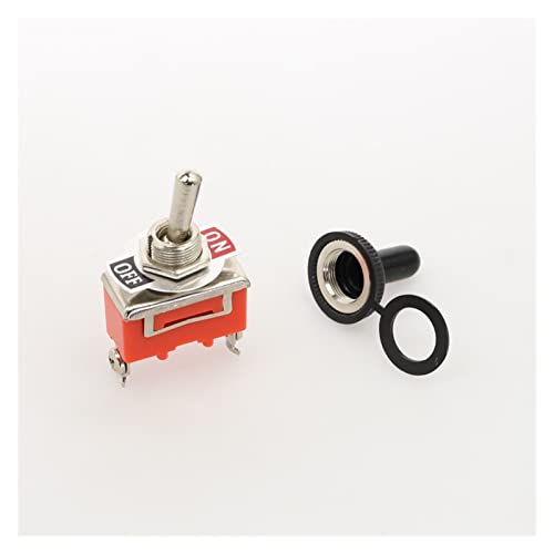 UNCASO 1PC 12mm 15A 250VAC Micro Switch 2pin On-Off E-TN1021 Toggle Switch Switch Префрлете го прекинувачот за напојување