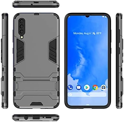 Покривање на задниот случај, компатибилен со Samsung Galaxy A70 Stand Holder Case Case, Rugged Chickstand Back Cover, заштитен заштитен случај