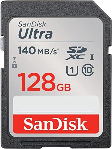 Sandisk 128gb SDXC Ултра Мемориска Картичка Работи Со Canon EOS Rebel T7, Rebel T6, 77d Дигитална Камера Пакет Со Сѐ, Но Stromboli