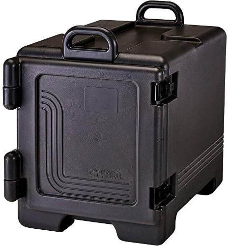 Cambro 300UPC-1110 црна ултра предна оптоварување изолирана носач на тава за храна со рачки