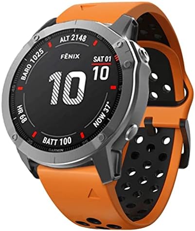 Neyens 20mm Брзо вклопување на часовници за Garmin Fenix ​​6 6x Pro 5x 5 Plus 3HR Пристап S60 Enduro Silicone нараквица EasyFit Rect