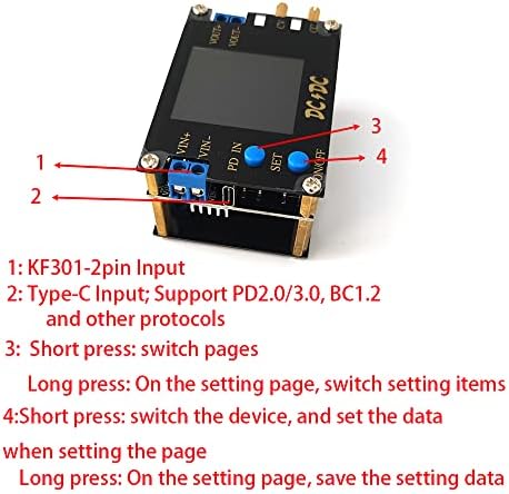 DC Buck Converter, 5V-36V до 1.25V-32V 5A Прилагодливо напојување, 5V 9V 12V 24V 30V 32V регулатор на BUCK со LCD дисплеј напон на напон CC CC