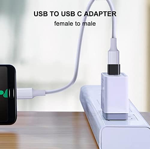 USB C ДО USB Адаптер, USB Женски ДО USB Тип-C Машки OTG Адаптер Компатибилен Со Macbook Pro, Samsung Galaxy, Тип-C Телефони, Лаптопи, Таблети