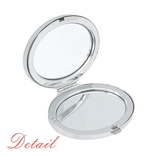 Една доживотна Loveубов Цитат за уметност Деко Подарок моден огледало преносен преклопен шминка со двојни странични очила