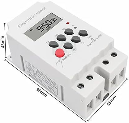 UNCASO KG316T-II Електронски тајмер AC 220V 25A DIN Rail Digital Progmital Electronic Timer Switch Control Elective опрема Контрола на/