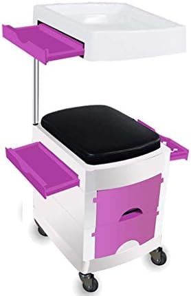 MTYLX Мултифункционална преносна количка за убавина, алатка за уметност - Алатка за салони за салони столче столче за коса