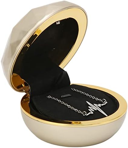 Јосо прстенест кутија со светлина, LED накит приказ Стенд моден прстен кутија LED осветлен ангажман прстен за накит за накит за