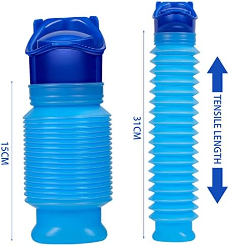 Кункн Итен Тоалет Смалувачко Шише Со Урина За Урина Преносни Шишиња Со Нокшир За Машки Женски Деца Кампување На Отворено Сообраќаен Метеж