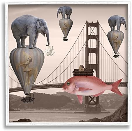 Ступел Индустрии Надреални Слонови Риба Балони Голден Гејт Мост Вода, Дизајн На Даниела Ноцито