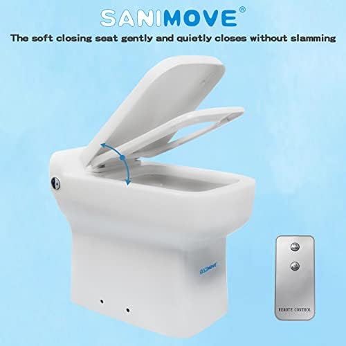 Sanimove Ene-Peace Macerational Haperation за мал простор, пумпа за мацератор 600Watt, изградена во основата за подрумскиот тоалетен систем