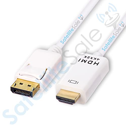 Уни-режимски приказ на сателитсале до HDMI кабел машки до машки 4K/30Hz 8,64Gbps Универзална жица ПВЦ бел мозок 3 стапки
