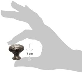 МНГ Хардвер 13811 1 1/4-инчен тркалезна перница копче, сатенски антички никел