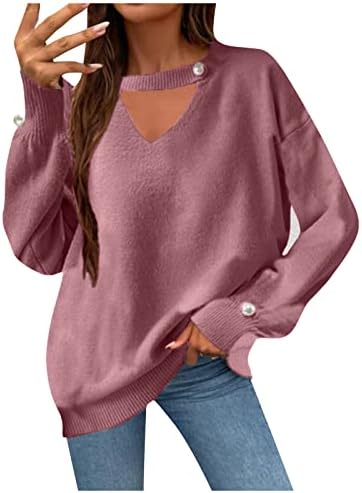 Боксерски вклопувања на женски цврсти бои против џемпер на училиште за вратот меки елегантни џемпери есенски дрес