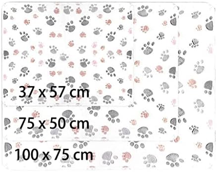 Тјлс Кревет Ќебе Мека Руно Мачка Перница Ќебе Зима Топла Шепа Печатење Миленичиња Мачки Покрие Ќебе За Мали Средни Големи Кучиња Мат (Боја: Д,