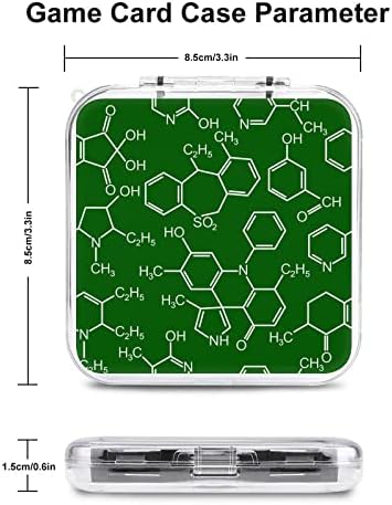 Кутија за складирање на картички за хемија за наука за хемија, тврда заштитна кутија за организатор за Nintendo Switch