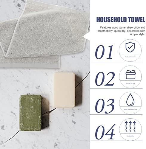 Doitool Брзо суви крпи за крпи Големи бања памук за чистење на лицето за чистење меки мијалници за мијалник