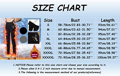 Кадифени панталони за жени Зимски Дедо Мраз топло панталони меки истегнати плус големина руно, наредени хеланки, жени со џебови