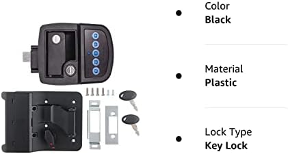 Бауер Ап Производи 013-5091 Клуч - А-Како Bluetooth Електрични Влечење Брава-RH,Црна