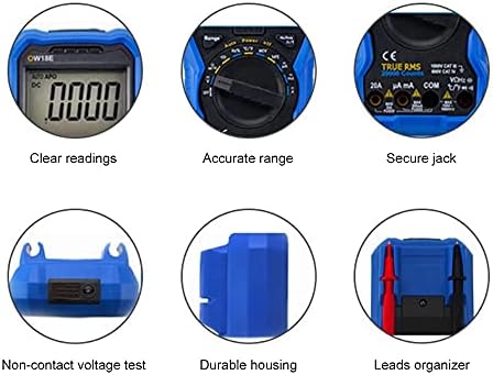 XWWDP OW18E Digita Multimeter True RMS Digital LCD мултиметар со безжична врска со податоци за автоматско опсег на AC/DC