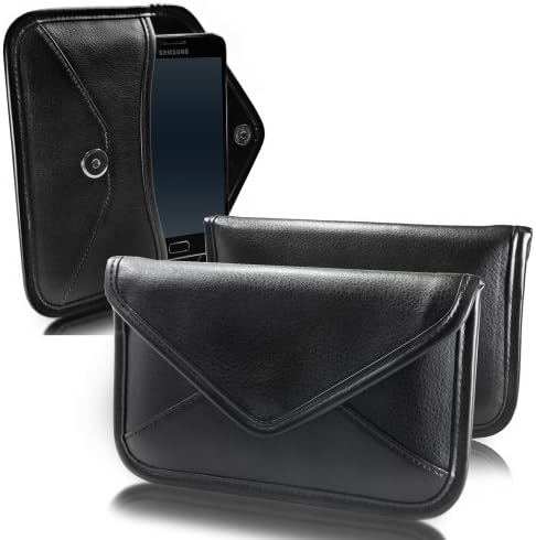 Boxwave Case Компатибилен со iPhone X - Елита кожна торбичка за месинџер, синтетичка кожна покривка на куќиште Дизајн на пликови за iPhone