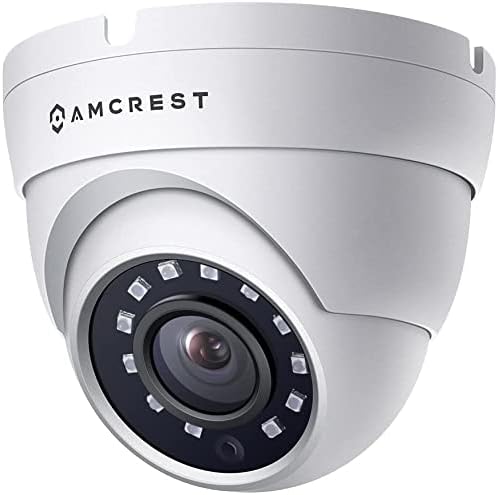 Amcrest Full HD 1080P 1920TVL купола на отворено безбедносна камера, 2MP 1920x1080, 98ft ноќно гледање, метално куќиште, 3,6мм леќи 90