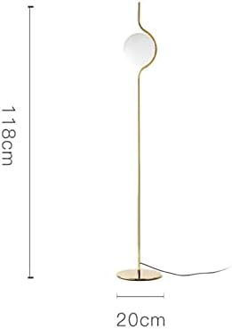 Jири биро ламба стаклена топка подлавна ламба дневна соба вертикална кревети за заштита на очите табела ламба за ноќна светлина за спална соба