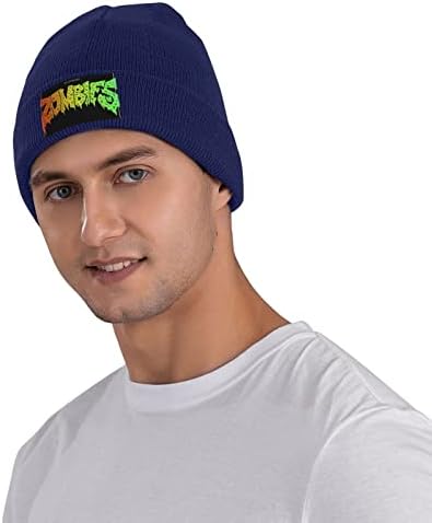 Beanie Hat Mens Classic Зимска капа Топла плетена капа Графички череп капачиња