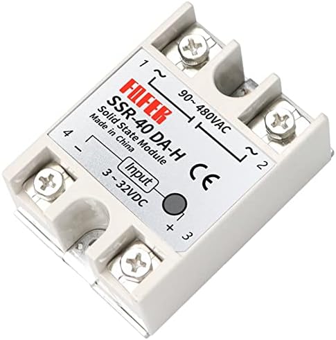 NHOSS 1PCS Solid State Relay SSR-10DA-H 10A всушност 3-32V DC-90-480V AC SSR 10DA 15DA 25DA 40DAH Реле