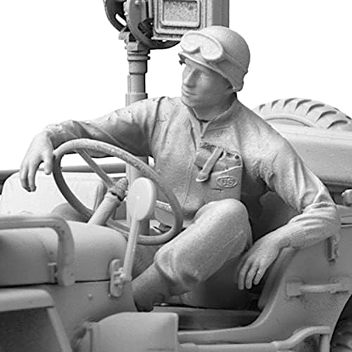 Сол модел MM336 1/35 Втората светска војна Мала комплет за смола на возачот на 4WD