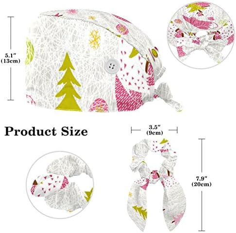 Медицински капачиња прилагодливо работно капаче со копчиња и лак за коса, елк елк елк елен