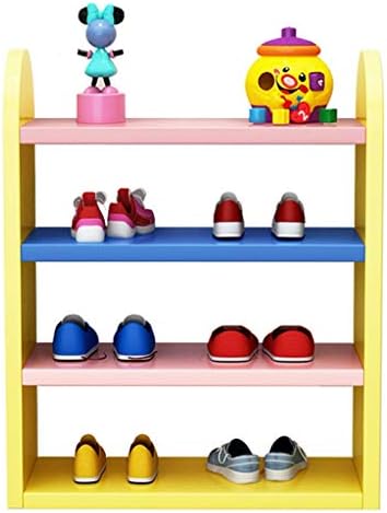Решетката за чевли TBUDAR 4-приказна решетка за чевли Шарена детска решетка за чевли Едноставно складирање за складирање заштедува