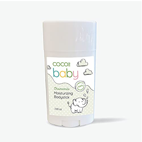 Коко ме бебе навлажнувачки мелем за тело за бебе. Органски производ USDA заснован на камилица и витамин Е, 2,65 мл удобен пресврт нагоре.
