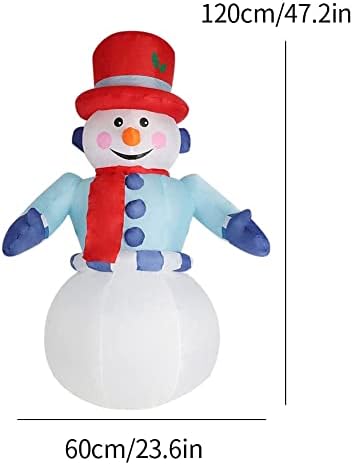 Божиќни украси на надувување Есл, надворешни Божиќни надуени декоративни снежни декоративни градинарски играчки со надувување со светла
