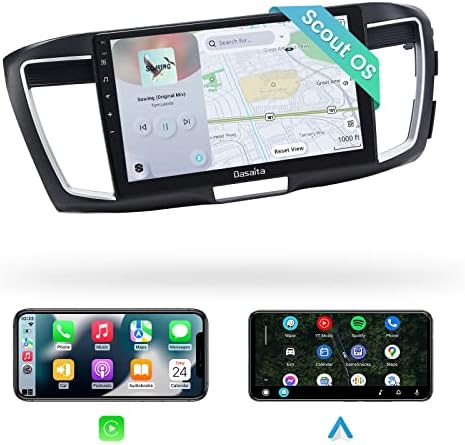 Dasaita Со Scout HD Android Автомобил Стерео 10.2 За Хонда Спогодба 2013 2014 2015 2017 Carplay Android Auto WiFi Главна Единица 1280x720 IPS Екран НА Допир 4G RAM МЕМОРИЈА 64G ROM GPS Навигација