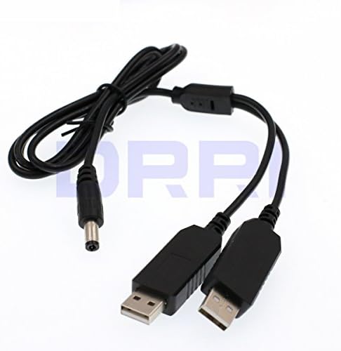 DRRI ACK-E6 Двојна USB моќност ADPATER замена DR-E6 DC Coupler Dummy Батерија за EOS 5D Mark II 5D Mark III 5D Mark IV