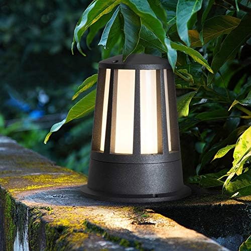SJYDQ Градина Вила Водоотпорна ламба за тревници, ламба за столб на внатрешен двор, LED ламба за надворешна колона