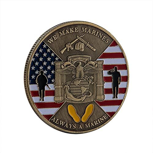 Сувенир За Воени Монети На Соединетите Држави Ние Правиме Комеморативна Монета Позлатена Монета